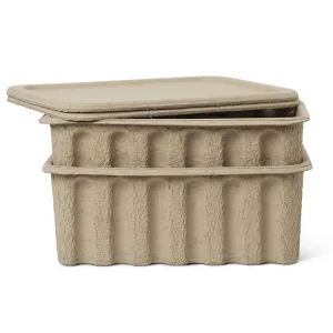 Large Paper Pulp Boxes | Set of 2