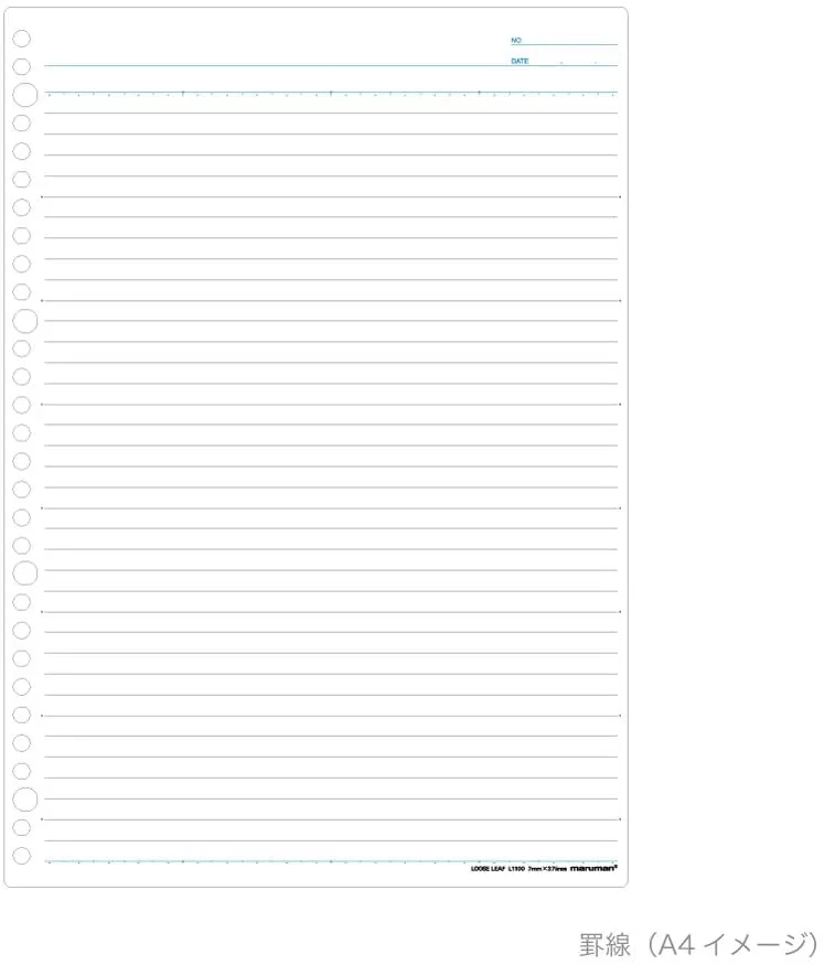 Maruman LOOSE-LEAF 7MM A5 50SH - Ruled