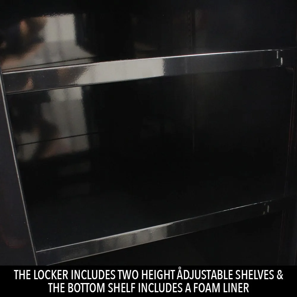 MAXIM 80” Black 23 Drawer Workstation Toolbox - Roll Cabinet & Locker Mechanics Tool Box Secure Lock