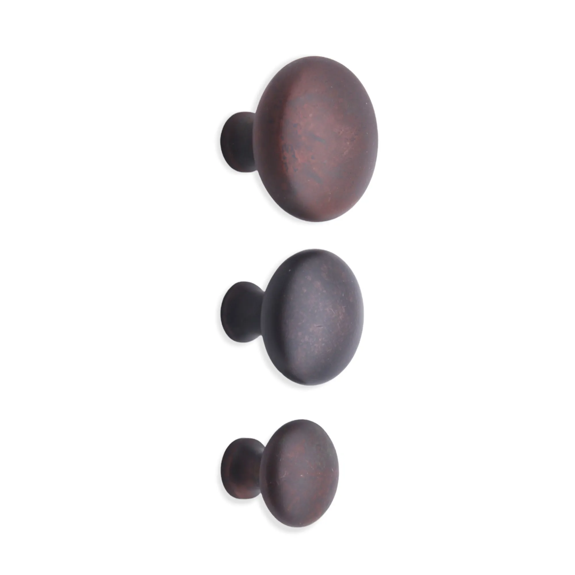 Mushroom 25mm Cupboard Knob Aged Bronze