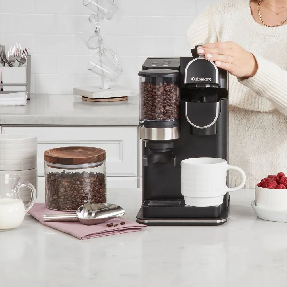 Open Box - Cuisinart Single-Serve Grind and Brew - Black - DGB-2