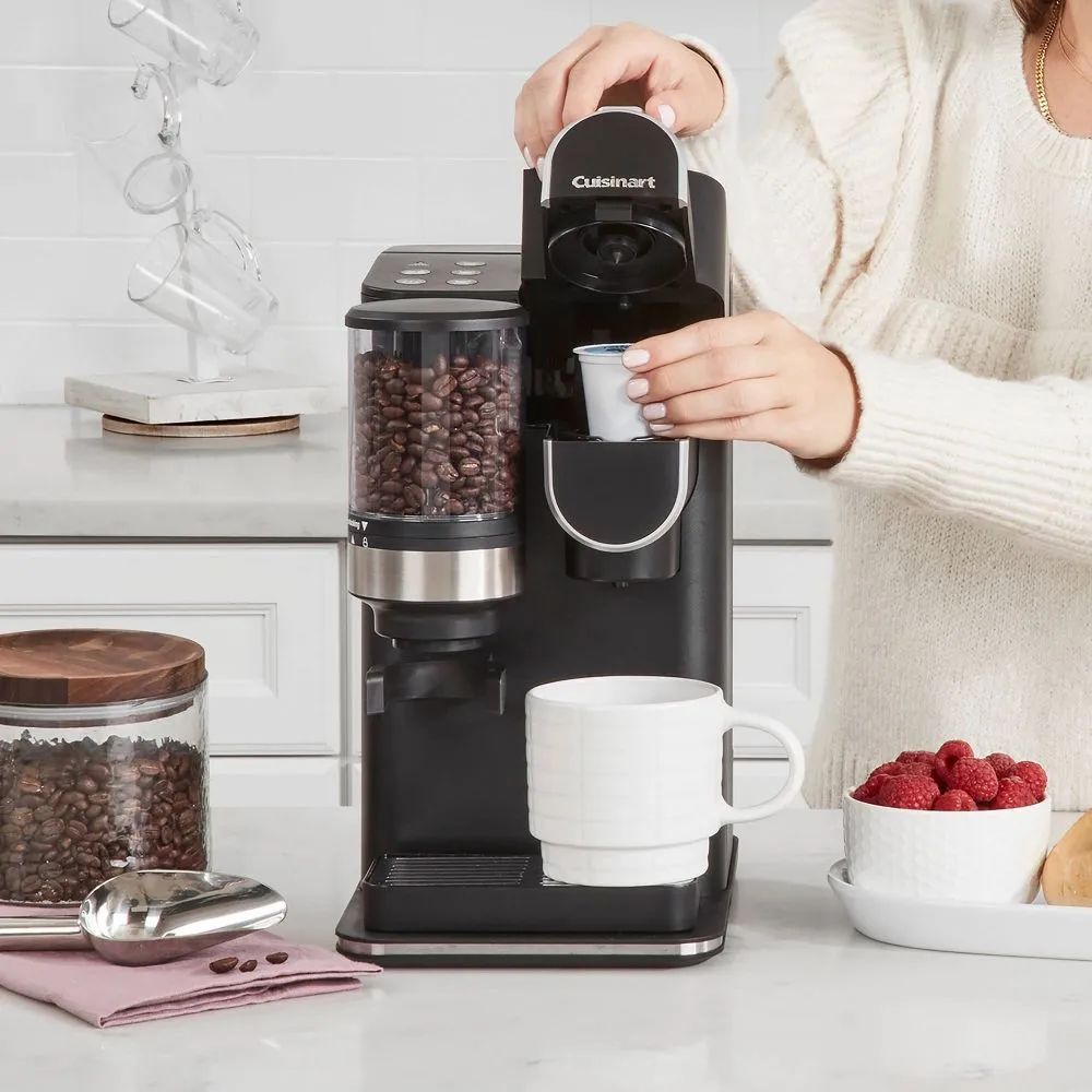 Open Box - Cuisinart Single-Serve Grind and Brew - Black - DGB-2