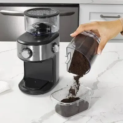 Open Box - Mr. Coffee Café Grind 18-Cup Automatic Burr Mill Grinder - Stainless Steel
