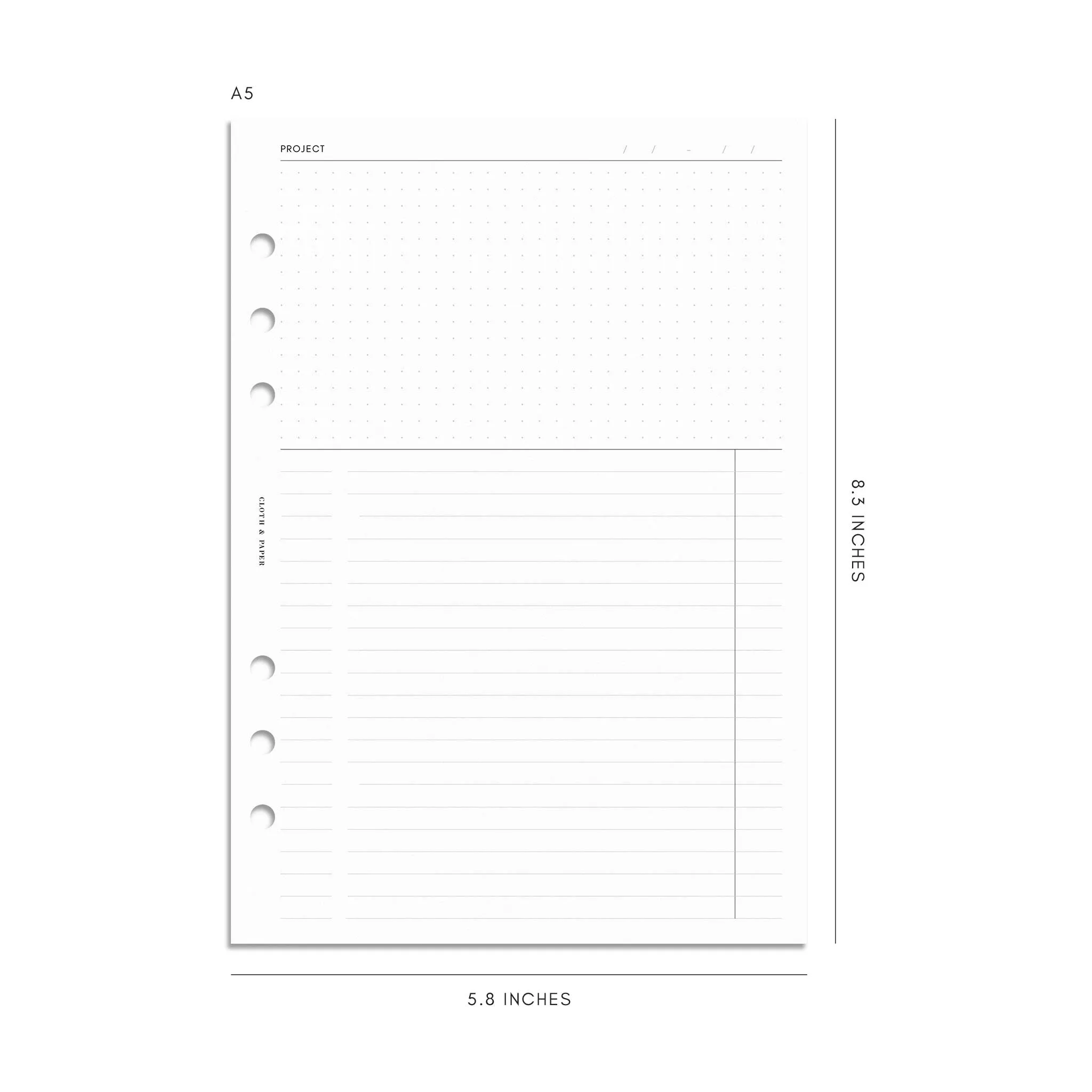 Project Management Inserts | Refreshed Layout