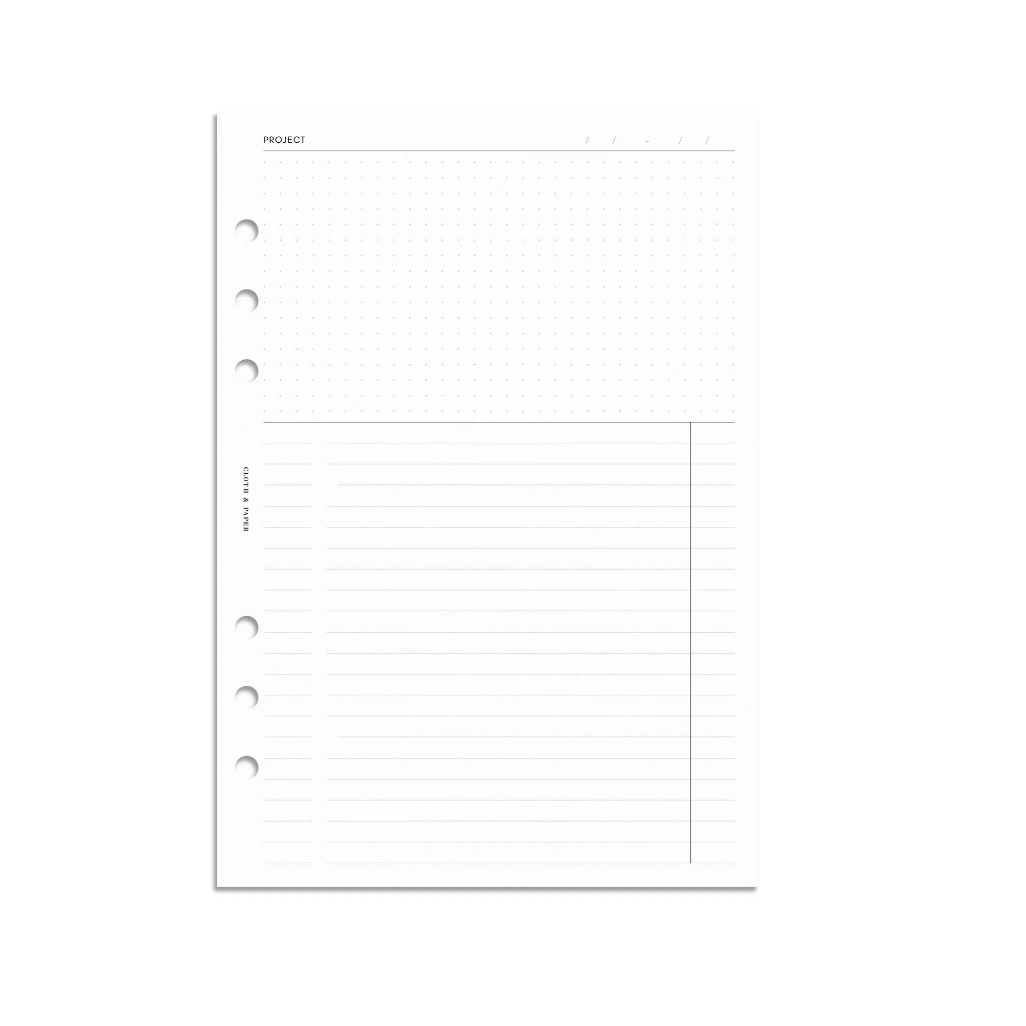 Project Management Inserts | Refreshed Layout