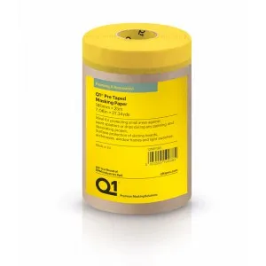 Q1 Pre Taped Masking Paper 180mm