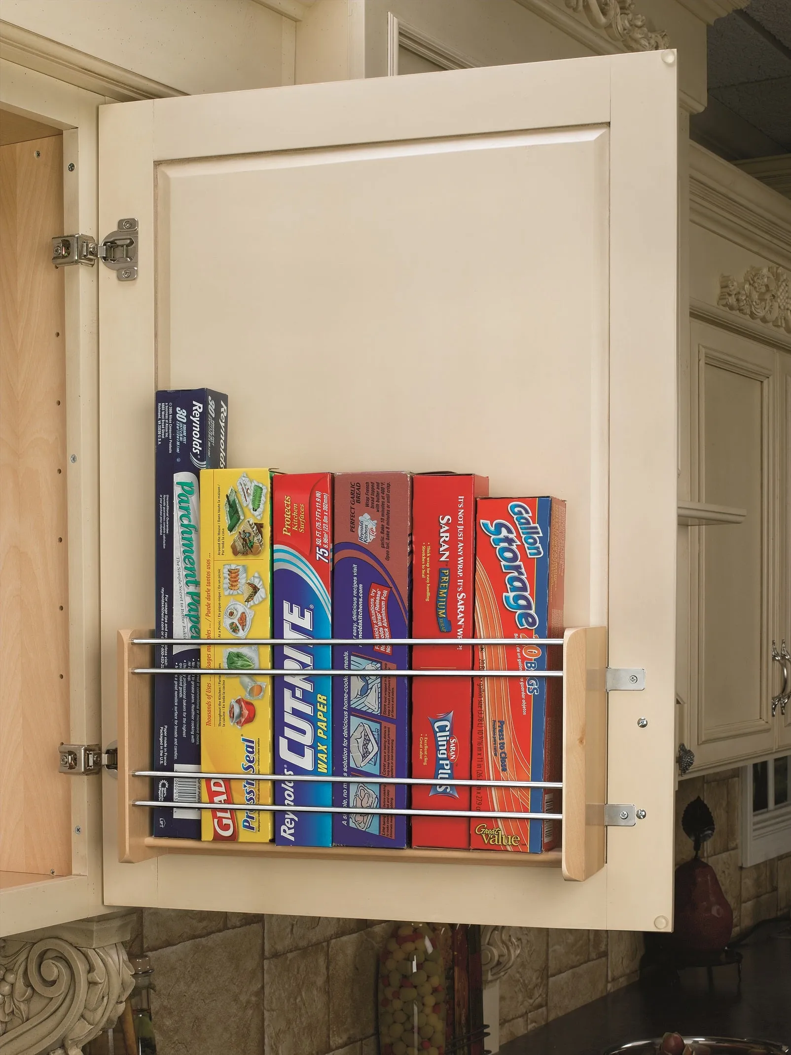 Rev-A-Shelf Vertical Multi-Foil Wrap Holder For 21" Cabinet 4WFR-21-1