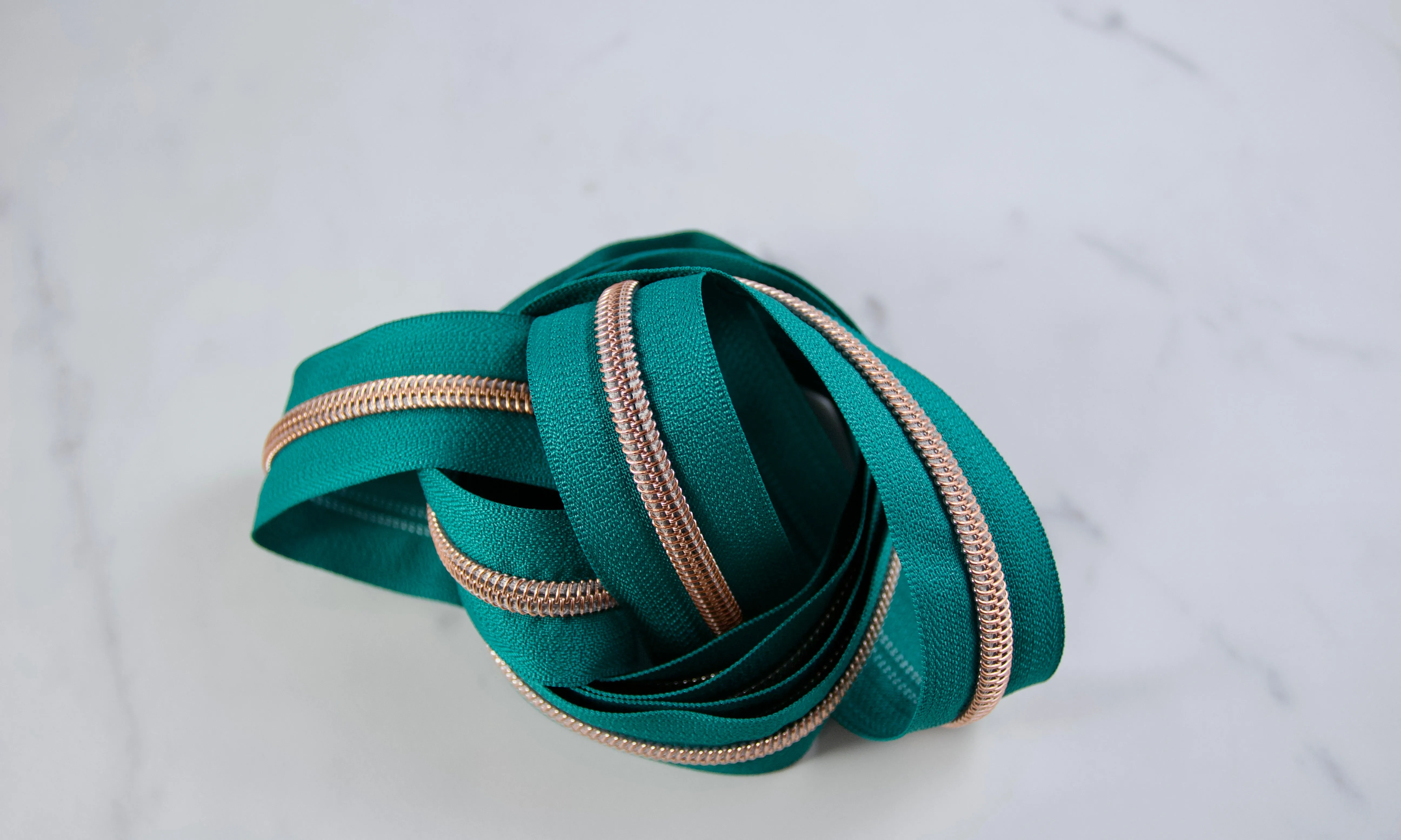 Rose Gold #5 Zipper tape | 2 yards | Various colors