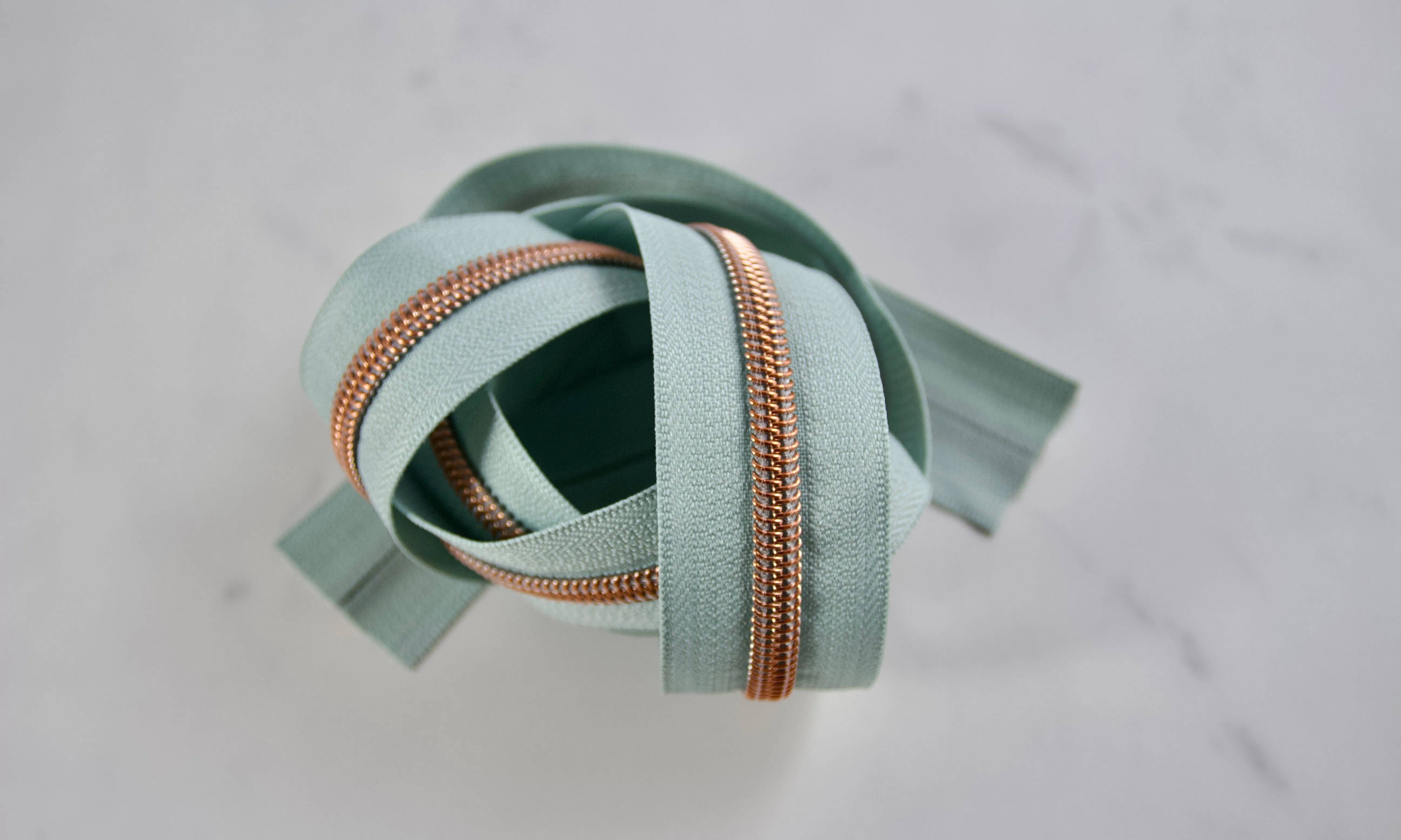 Rose Gold #5 Zipper tape | 2 yards | Various colors