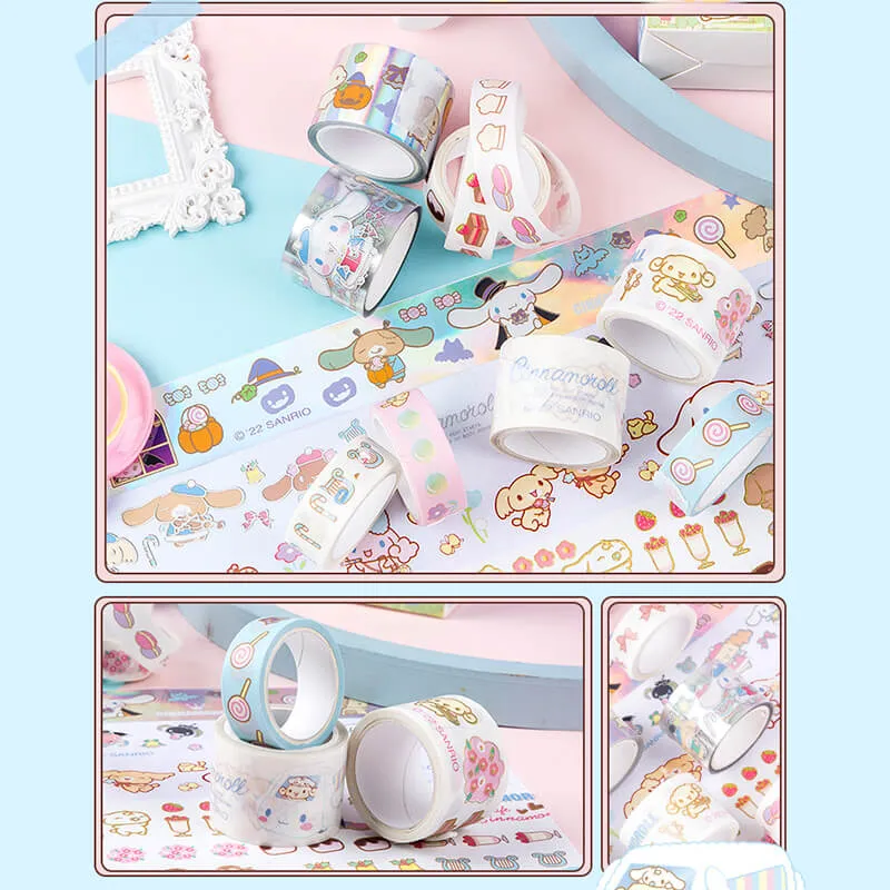 Sanrio Aesthetic 8 Rolls Pack Journal Washi Tapes