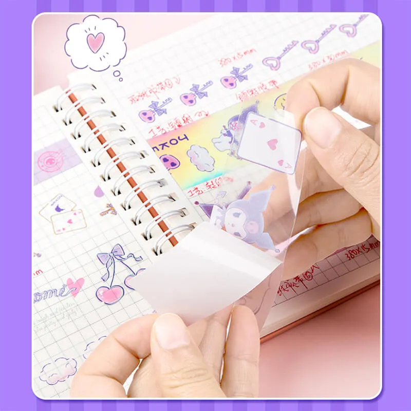 Sanrio Aesthetic 8 Rolls Pack Journal Washi Tapes