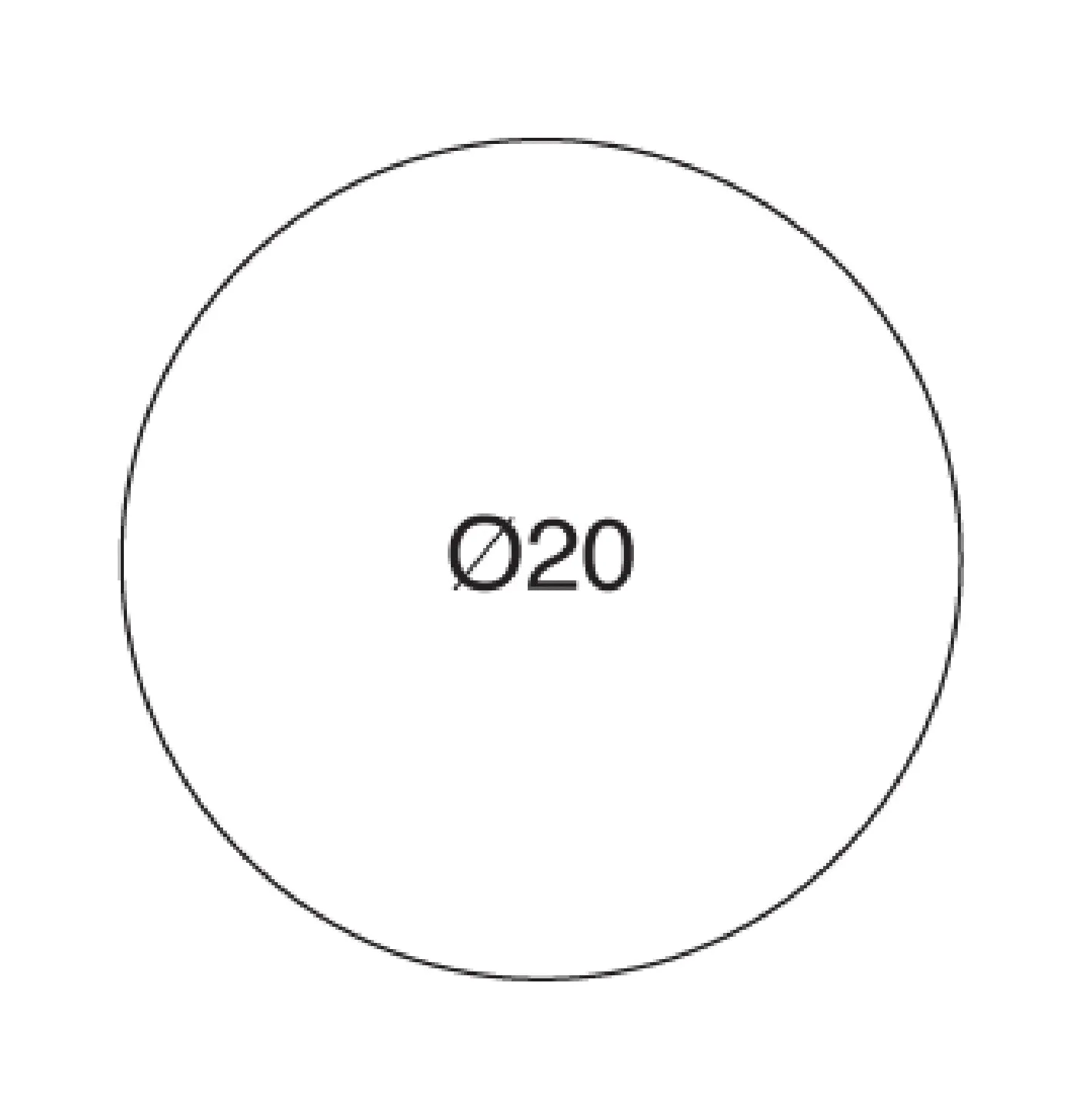 SELF ADHESIVE OFFICE LABEL-20mm