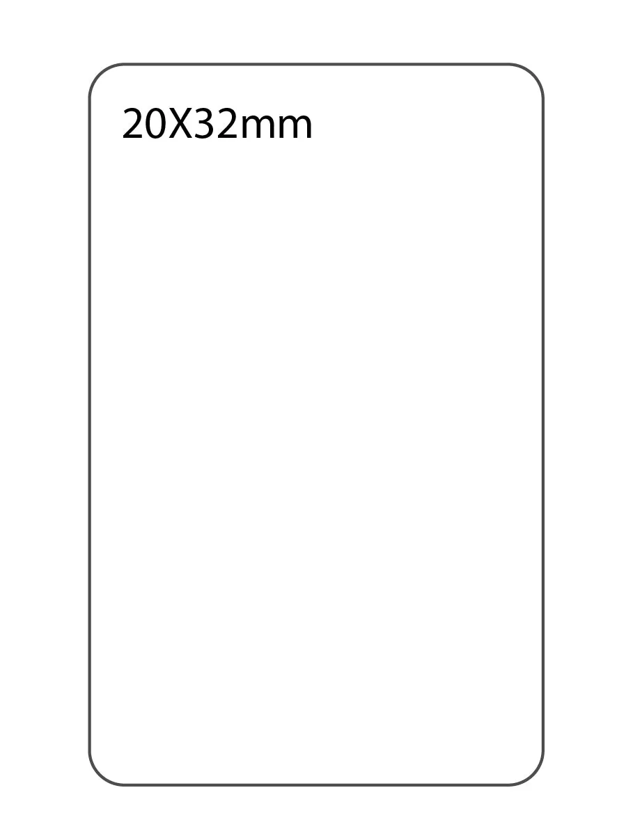SELF ADHESIVE OFFICE LABEL-20X32mm
