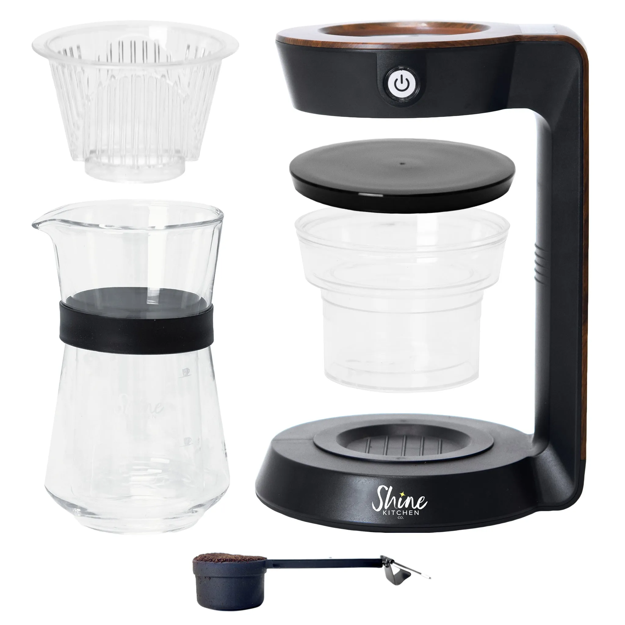 Shine Kitchen Co.® Autopour Automatic Pour Over Coffee Machine