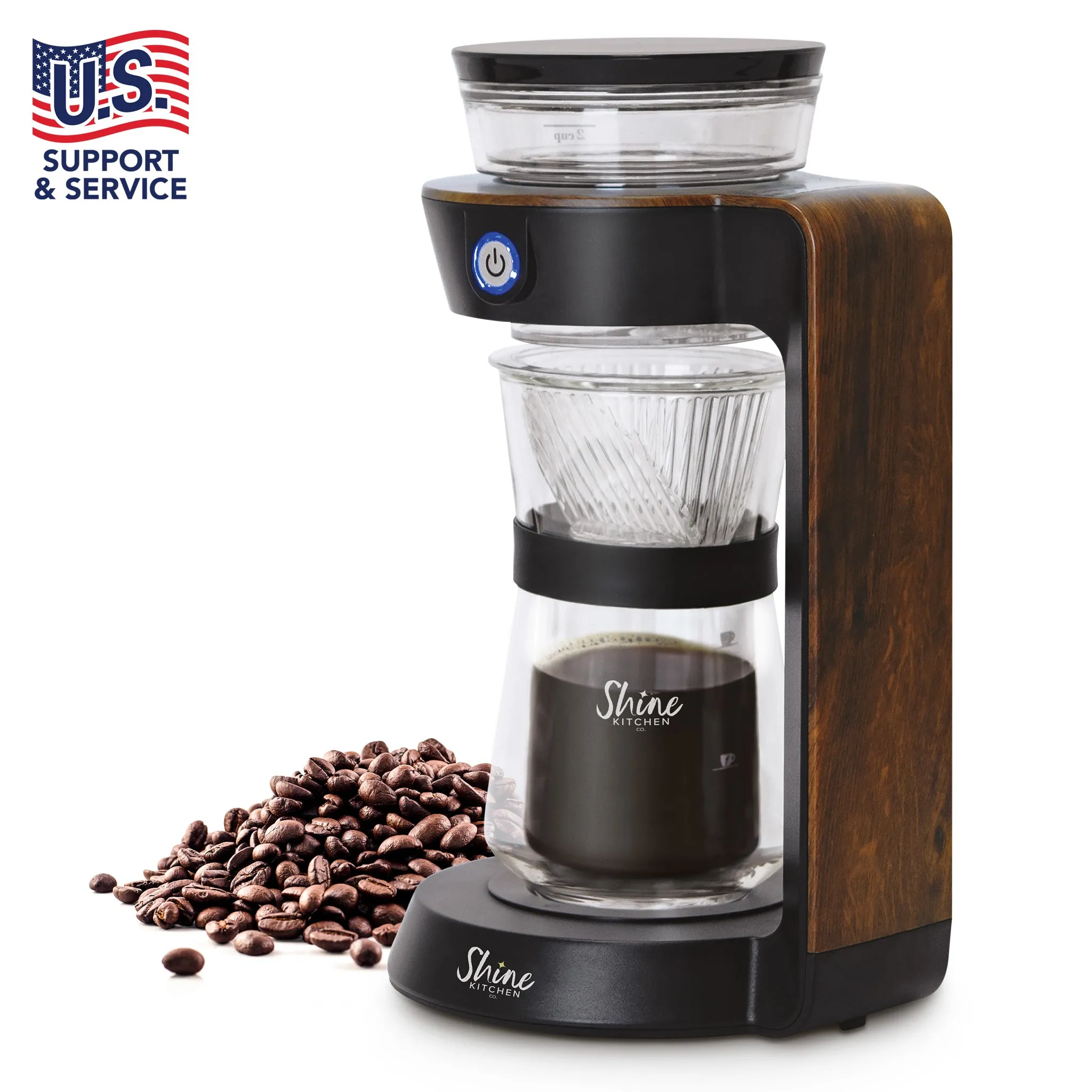 Shine Kitchen Co.® Autopour Automatic Pour Over Coffee Machine
