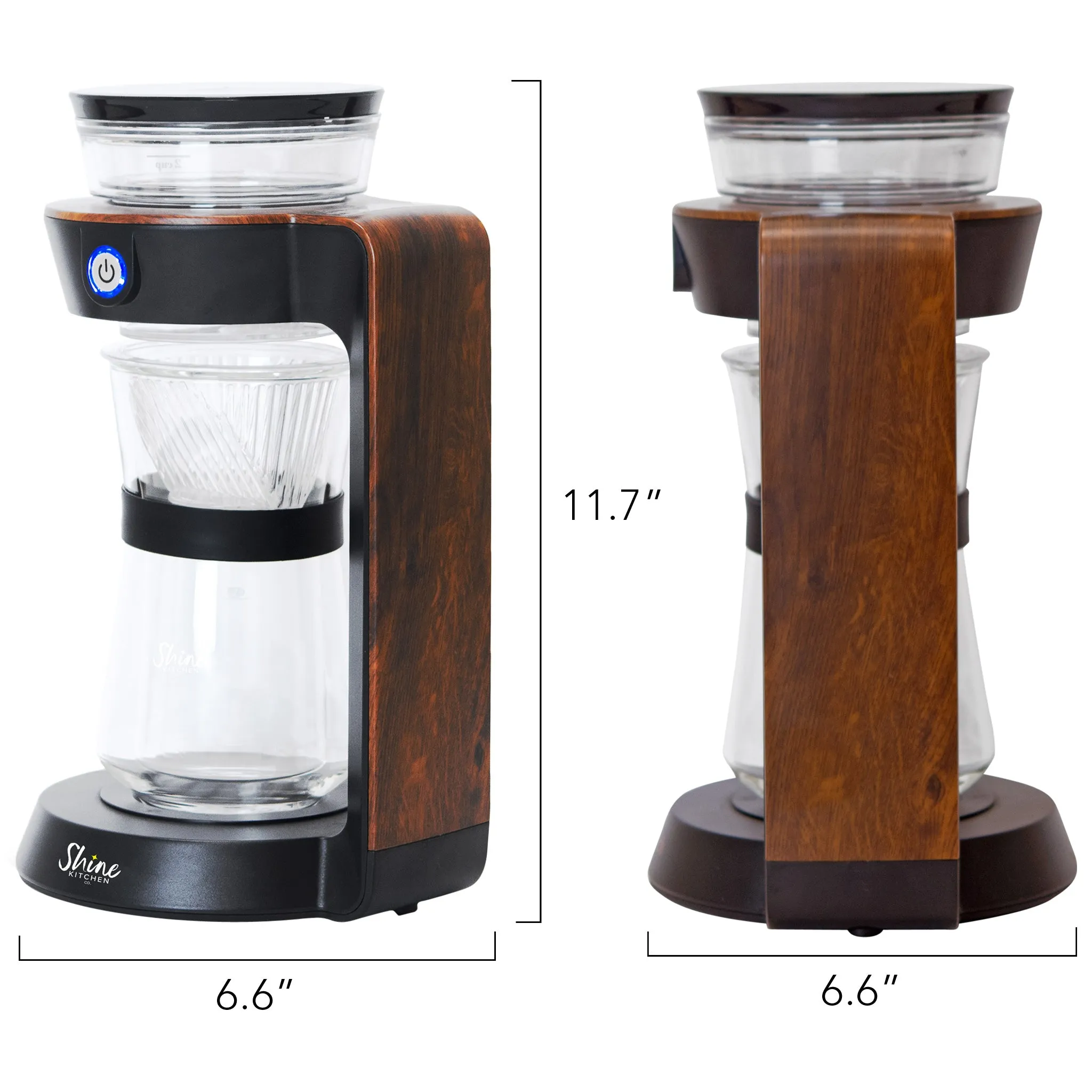 Shine Kitchen Co.® Autopour Automatic Pour Over Coffee Machine