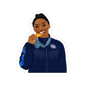 Simone Gold Medal Sticker