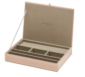 Stackable Jewellery Box with Lid - Blush