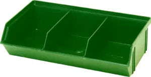 Stackable Plastic Box with 3 Compartments