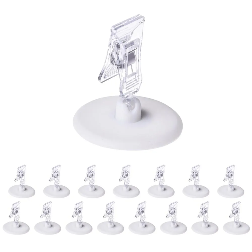TheLAShop Table Sign Holders Rotatable Sign Clips, 16 Pack