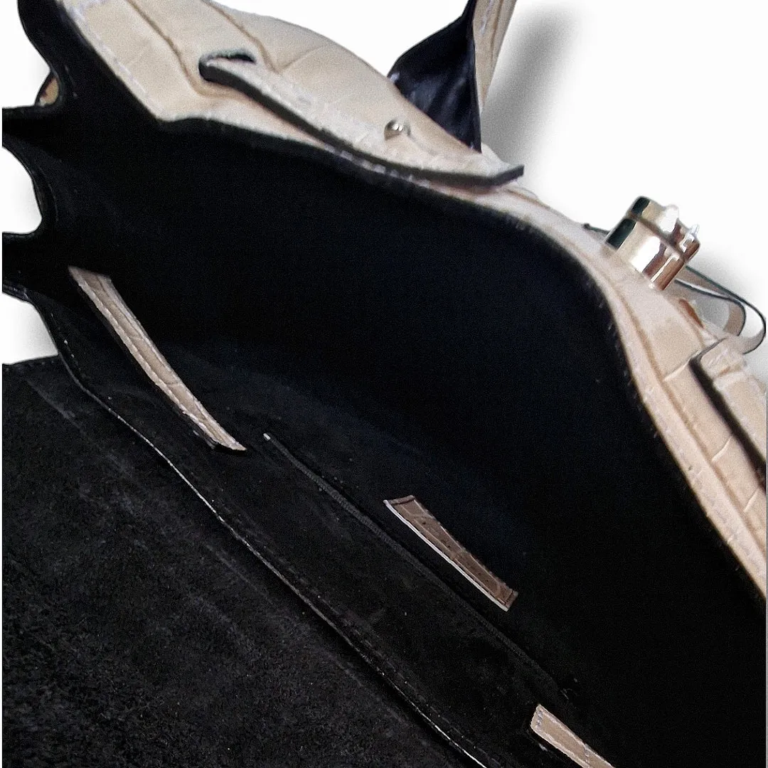 TOTE PARMA NUDE CROCCO