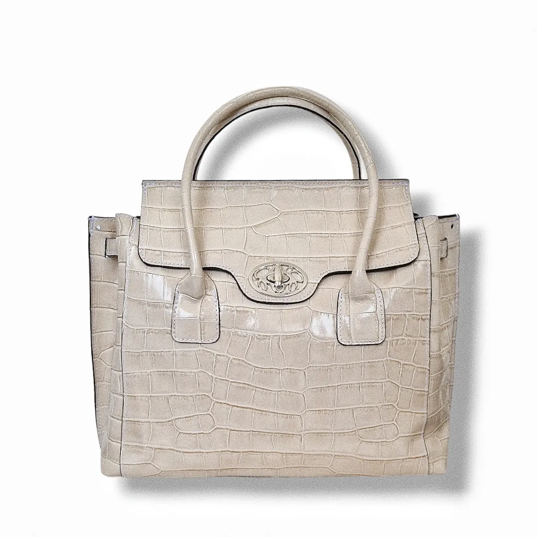 TOTE PARMA NUDE CROCCO