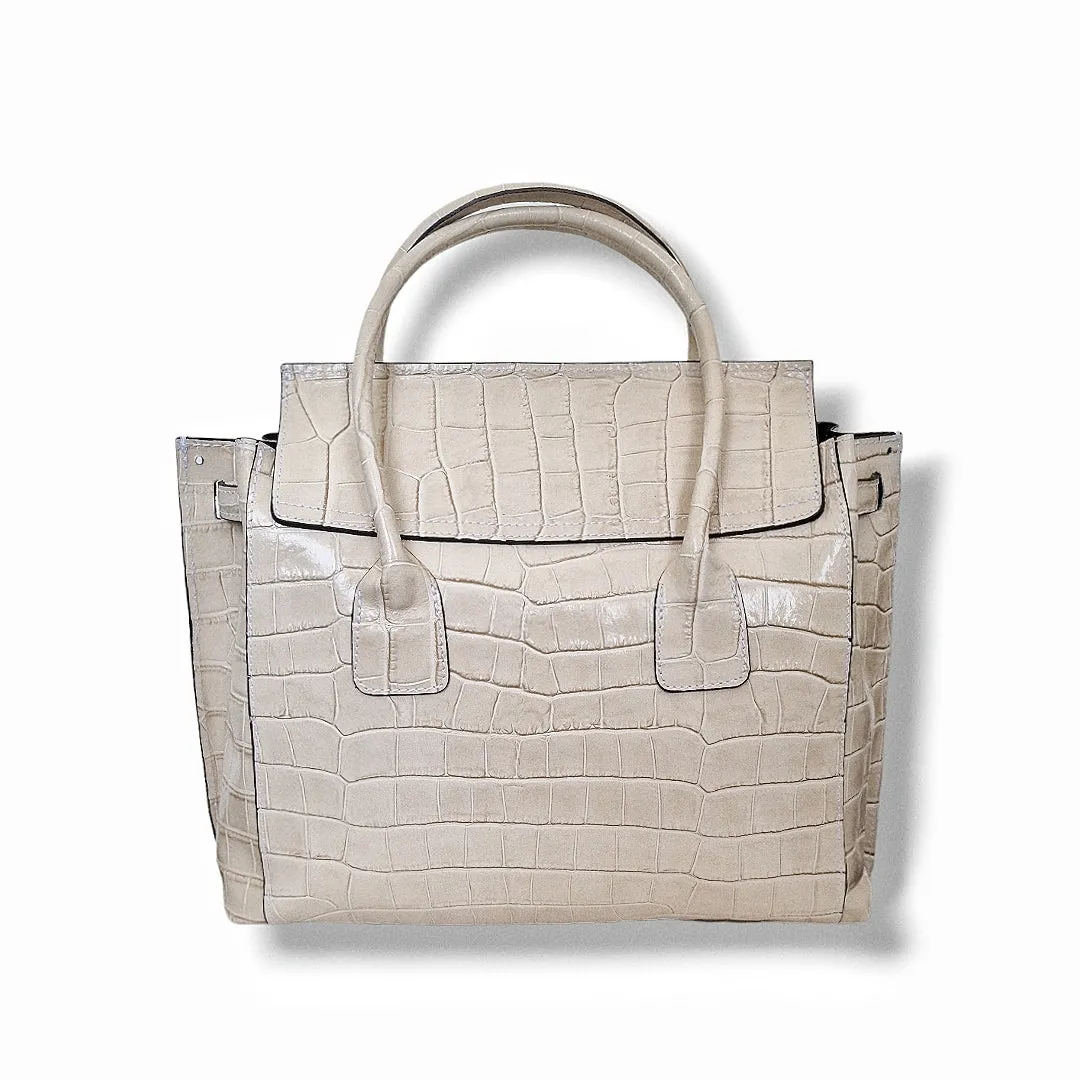 TOTE PARMA NUDE CROCCO
