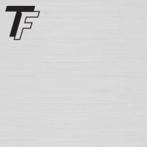 Trophyflex Brushed Aluminum/Black 0.38mm With Adhesive 305mm x 610mm (LZ354015)