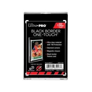 Ultra Pro: 130PT Black Border UV One-Touch Magnetic Collectible Card Holder - 5ct