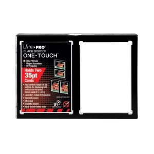 ULTRA PRO ONE TOUCH - 2-card Black Border Magnetic Closure