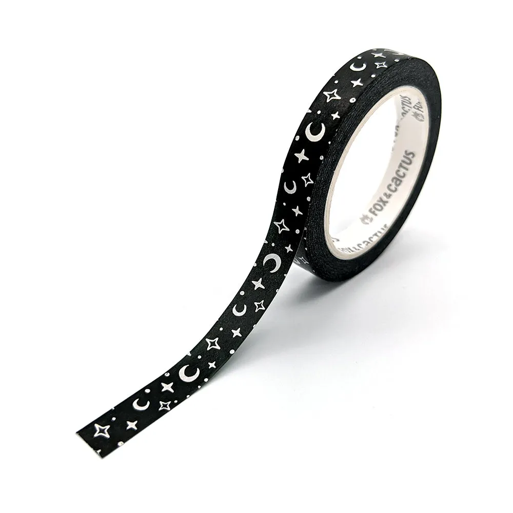 Witchy Vibes (Black) Washi Tape Set (Holo Foil)