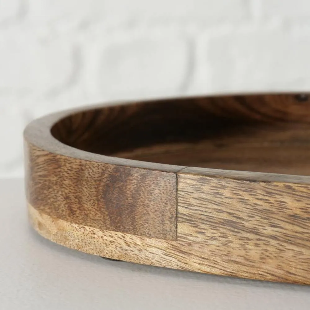 Wood Tray - Oval - Set of 2